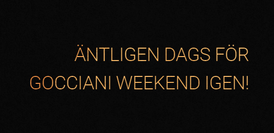 Gocciani Gocciani Weekend